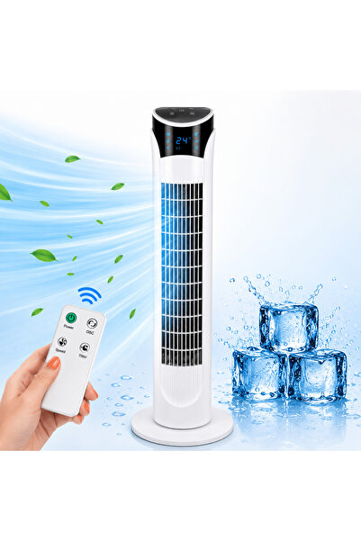 TnsAround Tower Fan, Smart Timer, 3 Ventilation Modes, Air Purification