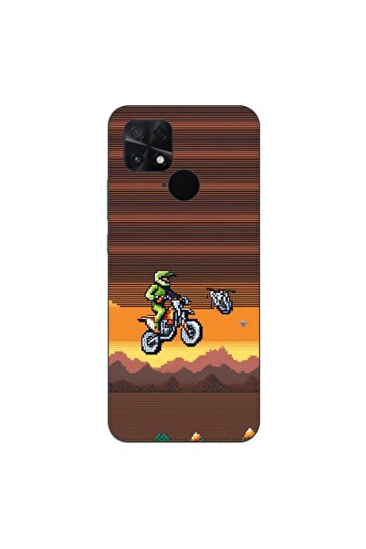 OEM Husa compatibila cu Xiaomi Poco C40 Silicon Gel Tpu Model Pixel Art Motor...