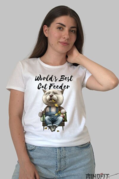 GILDAN Tricou Cu Pisica Worlds Best Cat Feeder