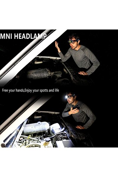 EXRP Rechargeable Headlamp 2-Pack, Super Bright & Lightweight LED Headlamp