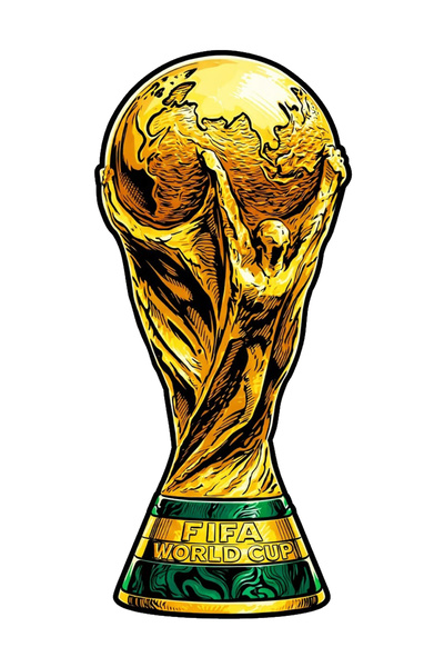 MegaSticker ملصق كأس العالم للسيارة والدراجة النارية والخوذة والكمبيوتر المحم...