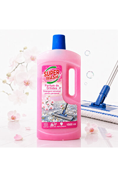 Super wash Detergent universal pentru pardoseli Super Wash, Parfum de Orhidee...