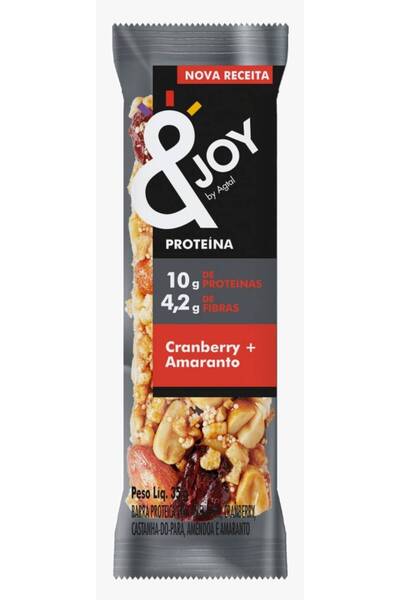 &joy NUTS BAR CRANBERRY & AMARANTH PROTEIN 35gm إنجوي لوح مكسرات بروتين توت ب...