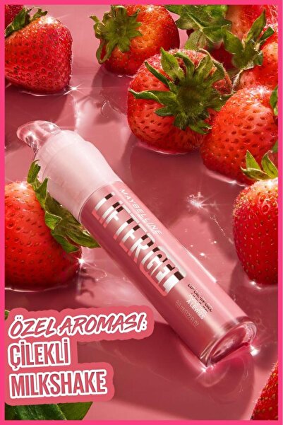 Maybelline New York Lifter Gel Ekstra Parlak ve Nemlendirici Dudak Parlatıcısı -06 Strawberry Shake, 24 Saat Nemlendirme