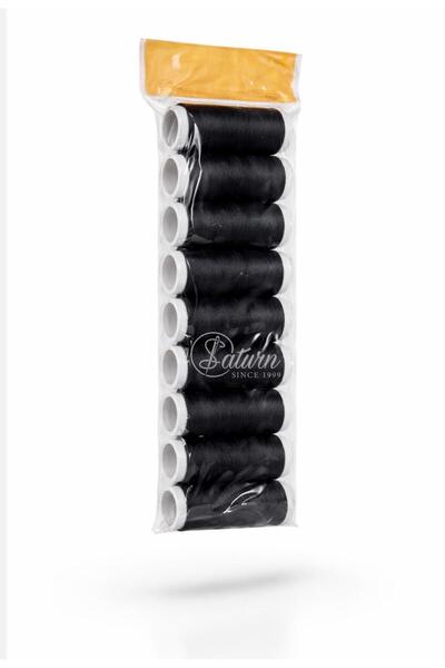 Saturn Set 10 papiote de ata – alb / negru / multicolor, pentru cusut manual ...