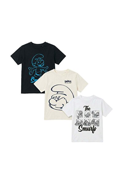 Trucare Smurfs Toddler Boys Oversized Graphic T-Shirt (Pack of 3)