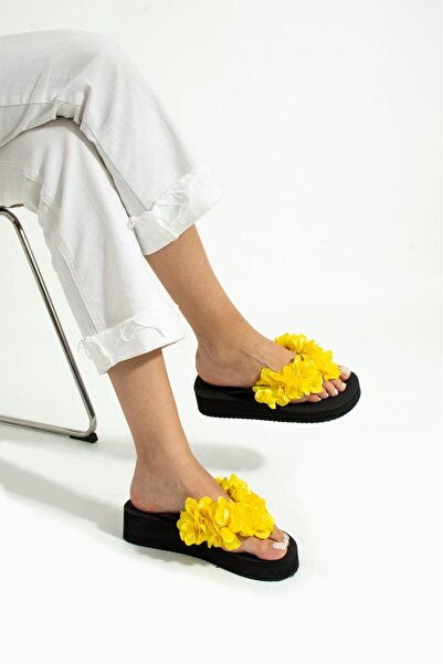 E evalupe Mia Floral Flip Flops Black Beach Slippers Flip Flops Beach Party S...