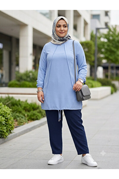 MYSTİL Yazlık Şık Krep Kumaş Tunik