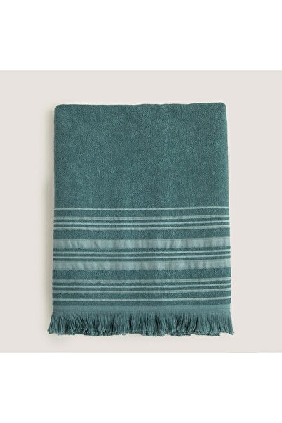 Chakra Deep Bamboo Bath Towel 100X150 cm Turquoise/Dark Turquoise
