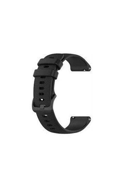 OEM Λουράκι Σιλικόνης Μαύρο (Galaxy Watch 3 41mm Forerunner 55/245/645 / Vivo...