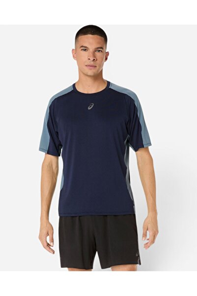 Asics FUJITRAIL ELITE SS TOP Erkek Lacivert Kısa Kollu Tshirt 2011D264-402