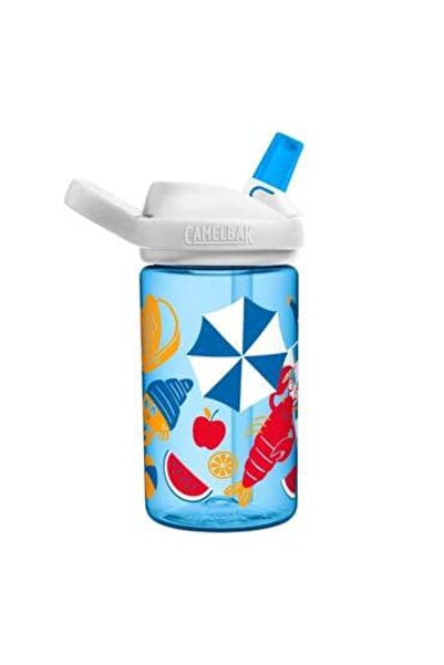 Camelbak زجاجة إيدي بلس للأطفال 400 مل، تصميم بحري للنزهات، مناسبة للربيع والصيف