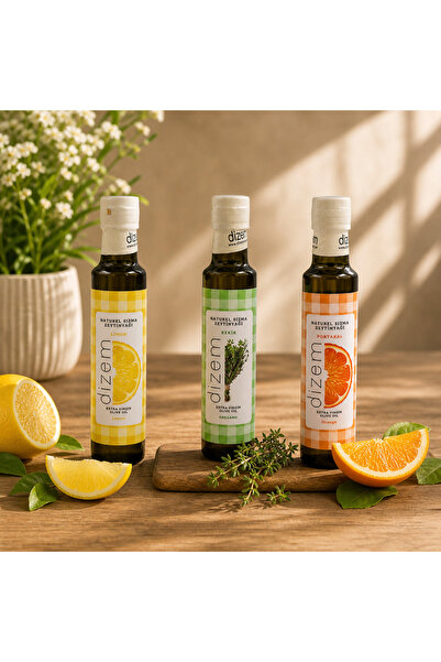 Dizem Gurme Mutfağım Deneyim Seti - Limonlu 250ml & Portakallı 250ml & Kekikl...
