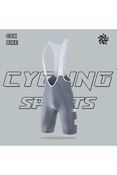 Choice18 Asia Size - L CYKBIKE - GREY CYKLOPEDIA Men Cycling Bib Shorts Solid...