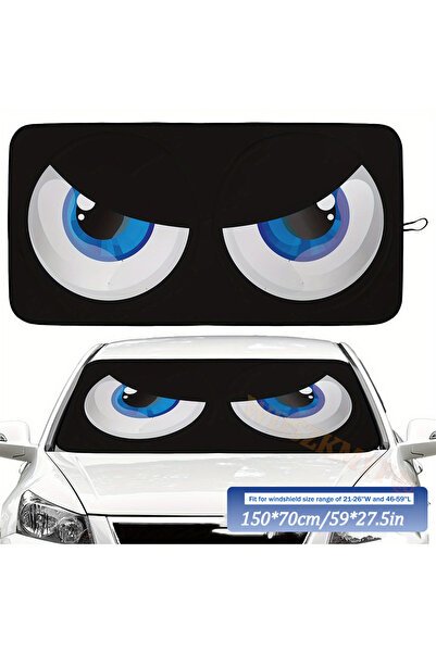 Choice Black Blue 4 color Cartoon Devil Eyes Car SunShade Windscreen Front Wi...