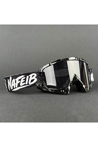 Choice1 نظارات دراجات نارية BK-Grey NAFEIB، نظارات موتوكروس، نظارات ATV MX لل...