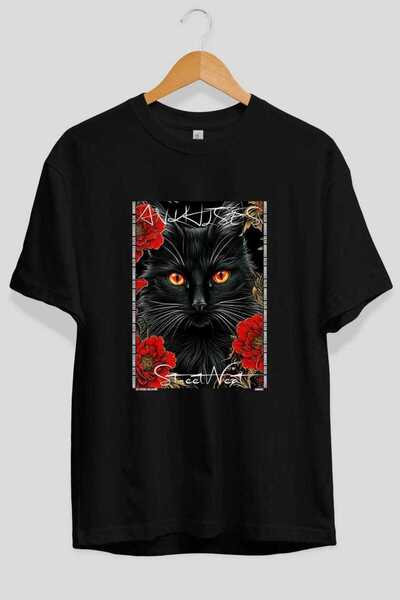Ankhises Μπλουζάκι  "For the Love of Cats " με 10 σχέδια γάτας στο μπροστινό ...