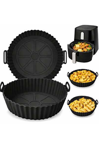 NARCIX Forma Rotunda pentru Air Fryer NARCIX®, Silicon fara BPA, Accesoriu Ga...
