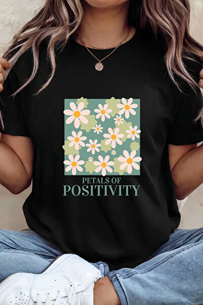Sarah's Boutique Women's T-shirt – 100% cotton – Petals Positivity