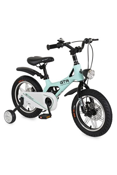 byox Bicicleta copii GTR Mint 14 inch, 3-5 ani, cadru magneziu, frane disc fa...