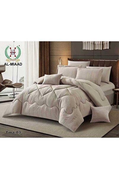 ALMIADD Bedspread -Summer- Nefren 8 Pieces -Luxury Dot Jacquard Fabric |   Si...