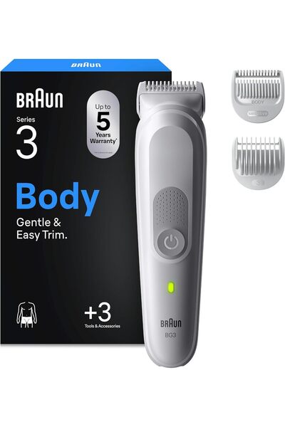 Braun Group براون بودي جورمر سيريز 3، مع 3 ملحقات إضافية، حماية إضافية للبشرة...