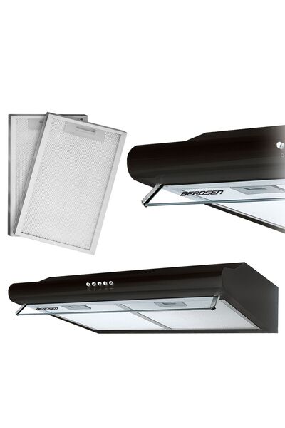 Berdsen Hotă de bucătărie sub dulap - Hotă extractoare de 50 cm BE-10-A negru