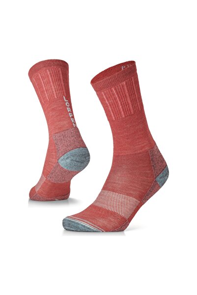 Lorpen Șosete de drumeție T3 PRO TREK LIGHTWEIGHT MID CREW Roșii