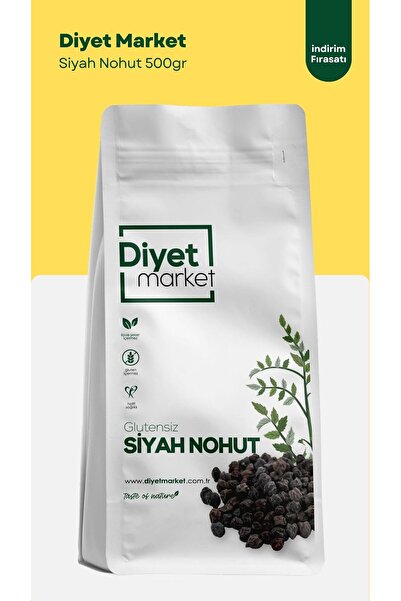 DİYET MARKET 500gr Glutensiz Siyah Nohut / Kara Nohut / Katkısız & Doğal