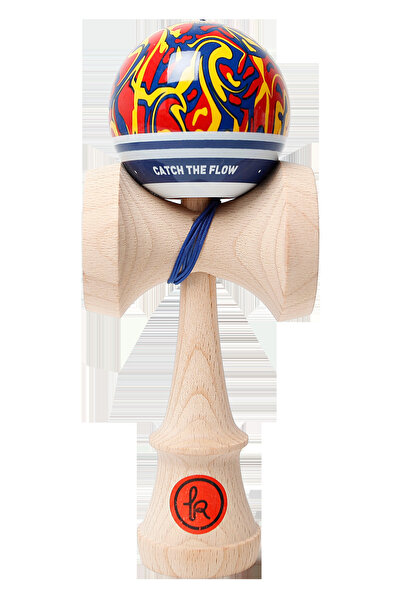 Kendama Europe Record Flow MC, lemn de fag, lacuit Match Clear, 6 x 7 x 18.5 cm