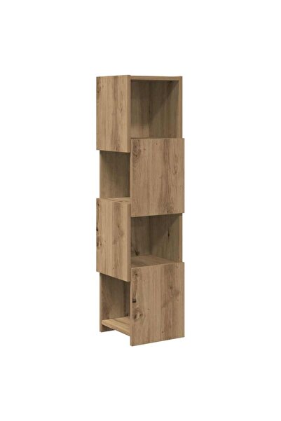 vidaxl Dulap de colț Stejar Artizanal 25,5x25x102cm Lemn compozit