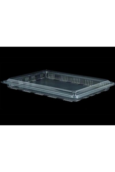 ÇELİKER Plastic Leak-Proof 1000Gr Transparent Baklava, Gulac, Ekler, Cig Köft...