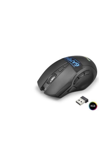 Skygo Dual Mode Kablosuz Mouse 2400 Dpi 9 Tuş 500Hz Rgb - Siyah W10