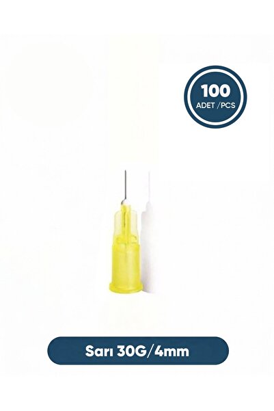 Genject 30G (0.82mm) 4mm, Sarı Enjektör Ucu 100 Ad./Pkt.