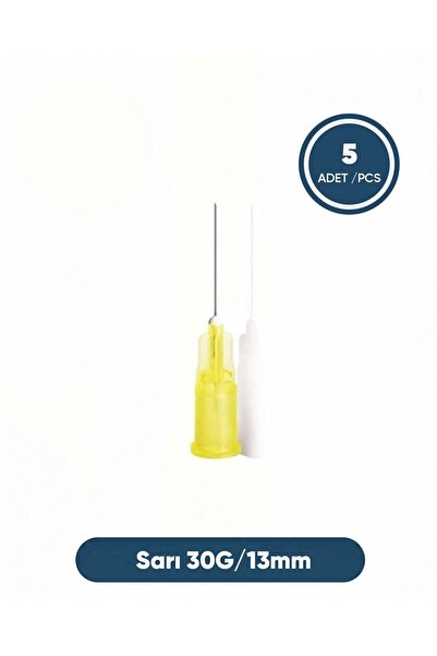 Genject 30G (0.82mm.), 13mm, Sarı Enjektör Ucu 5 Ad./Pkt.