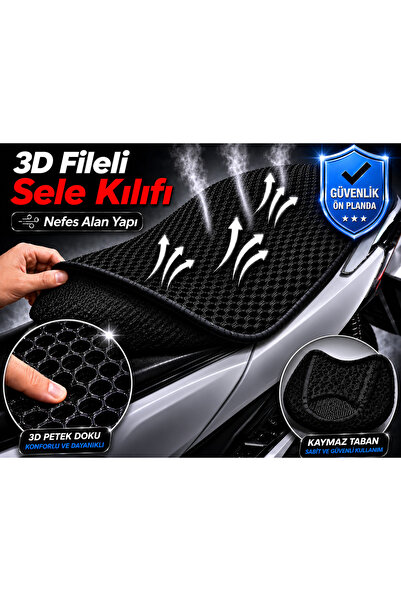 Vi Caro Κάλυμμα σέλας μοτοσικλέτας RKS Bitter 50 Pro 3D Mesh Κάλυμμα σέλας με...