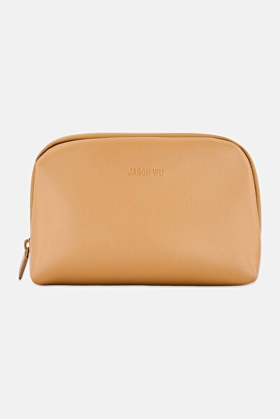 JASON WU Women Brand Logo Make Up Pouch, Tan