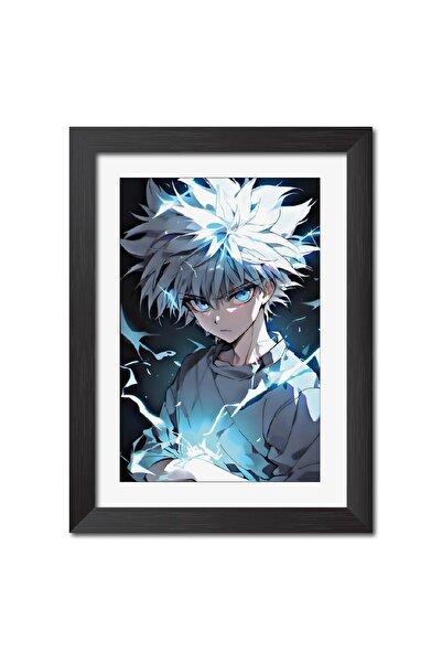 ALAYRA International Alayra Killua Zoldyck Framed Poster Hunter x Hunter Anim...