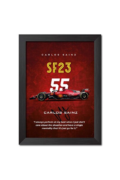 ALAYRA International Alayra Carlos Sainz Poster Frame Ferrari SF 23 F1 Racing...