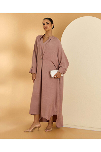 REDTAG Women Mauve Plain Shirt Dress