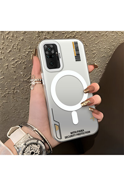 quırkshıeld Redmi Note 10 Pro Uyumlu Net basılı daire ve çizgi dekorlu günlük...