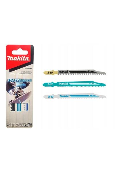 Makita B-06292 Σετ λεπίδων σέγας (άνω-κάτω), 3 τεμάχια, 77 χιλιοστά, HSS, για...