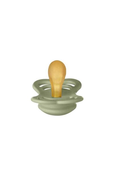 Bibs Supreme Latex Pacifier, Symmetrical Nipple, 0+ Months, Sage