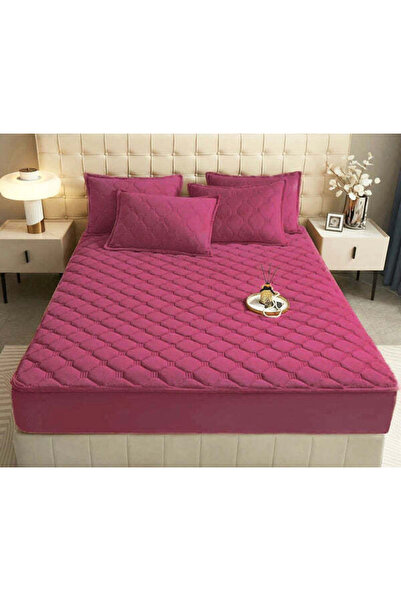Dercasa Husă / Topper saltea cu elastic, roz fuchsia, 160x200 cm Cod: TPC57
