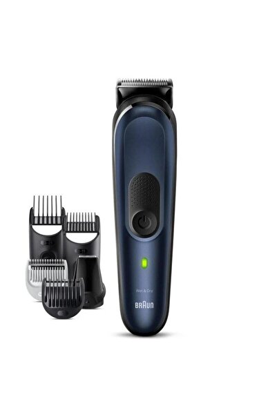 Braun MGK7410 Electric Shaver, Cordless, 100 min Runtime, 10 Accessories, Blue