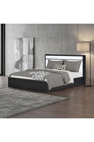 Danube Home سرير كينج دايموند 180×200 مع درجين أماميين للتخزين، أبعاده 218×19...