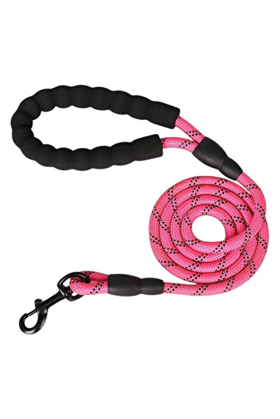 OEM Lesa pentru caini, OEM, nailon, roz, maner captusit, reflectorizanta, lat...