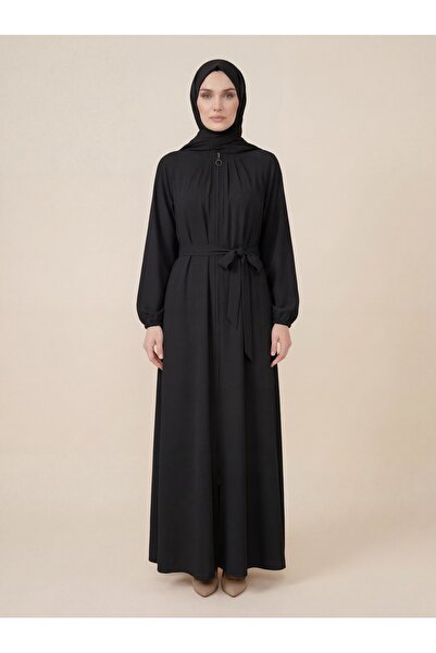 Beyza Giyim 9588 Yakası Pileli Ferace