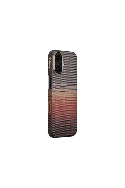 PITAKA Carcasă Ultra Subțire Sunset cu Inel Magnetic pentru iPhone 17, Portoc...