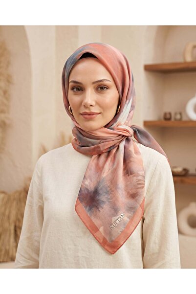 Sultan Eşarp Sultan Fresh Cotton Scarf - Daisy Pattern - Sfe025-07